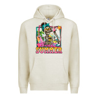 Oatmeal Heather sweet summer skeleton Premium Hoodie - Jasminsmagicworld