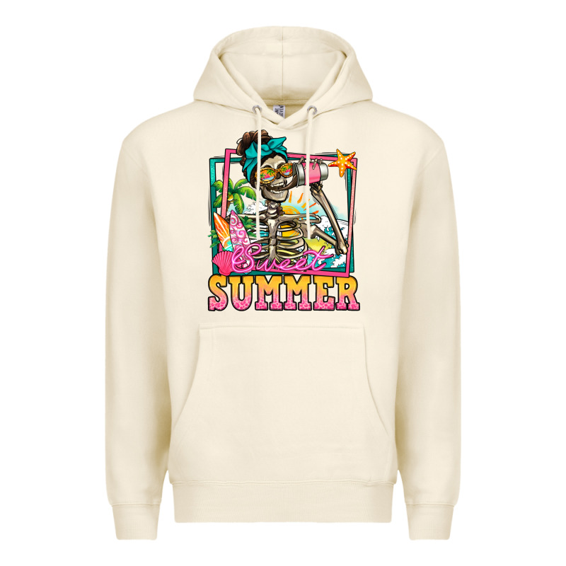 Sweet Summer Skeleton Premium Hoodie by Jasminsmagicworld | Teevron