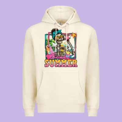 Sweet Summer Skeleton Premium Hoodie Designed By Jasminsmagicworld