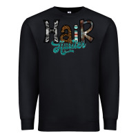 Black hair hustler Premium Sweatshirt - SublimationCraftShop