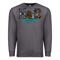 Charcoal Heather hair hustler Premium Sweatshirt - SublimationCraftShop