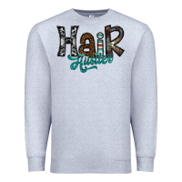 Heather Grey hair hustler Premium Sweatshirt - SublimationCraftShop