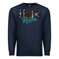 Navy hair hustler Premium Sweatshirt - SublimationCraftShop