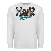 Oatmeal Heather hair hustler Premium Sweatshirt - SublimationCraftShop