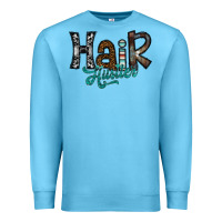 Ocean Blue hair hustler Premium Sweatshirt - SublimationCraftShop