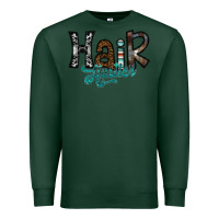 Sports Green hair hustler Premium Sweatshirt - SublimationCraftShop
