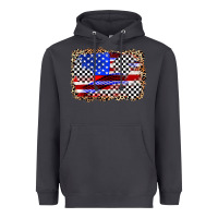 Smoke race american flag Heavyweight Hoodie - Zillion Design Studio