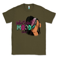 Army Green Unbothered mood 24:7 Classic Tee - RanaPortraitStore