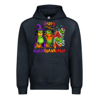 Navy Happy Hallothanksmas Urban Hoodie - NancyCooperArtShop