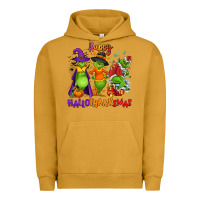 Pigment Peanut Butter Happy Hallothanksmas Urban Hoodie - NancyCooperArtShop