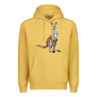 Antique Gold kangaroo Premium Hoodie - LillyAllenDesigns