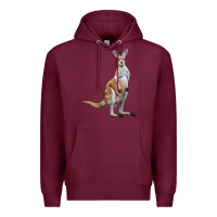 Burgundy kangaroo Premium Hoodie - LillyAllenDesigns