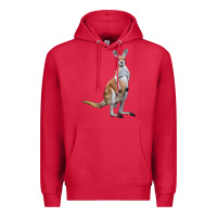 Cardinal kangaroo Premium Hoodie - LillyAllenDesigns