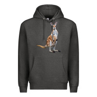 Charcoal Heather kangaroo Premium Hoodie - LillyAllenDesigns