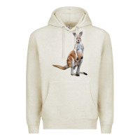 Oatmeal Heather kangaroo Premium Hoodie - LillyAllenDesigns