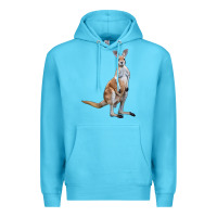 Ocean Blue kangaroo Premium Hoodie - LillyAllenDesigns