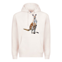 Pale Pink kangaroo Premium Hoodie - LillyAllenDesigns