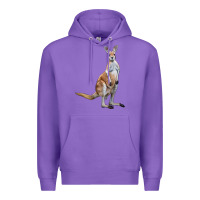 Purple kangaroo Premium Hoodie - LillyAllenDesigns
