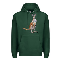 Sports Green kangaroo Premium Hoodie - LillyAllenDesigns