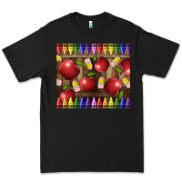 Black Crayons And Apples Premium Tee - LillyAllenDesigns