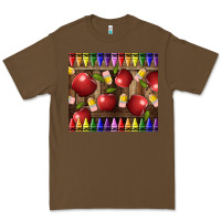 Cacao Crayons And Apples Premium Tee - LillyAllenDesigns