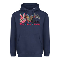 Navy peace love racing Heavyweight Hoodie - Zillion Design Studio