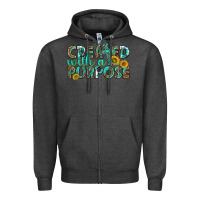 Charcoal Heather created with a purpose Zipper Hoodie - texasbilliewilder