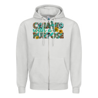 Dove Grey created with a purpose Zipper Hoodie - texasbilliewilder