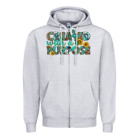 Heather Grey created with a purpose Zipper Hoodie - texasbilliewilder
