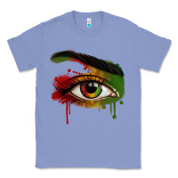 Colony Blue Watercolor Juneteenth eyes Classic Tee - RanaPortraitStore