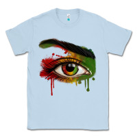 Dusty Blue Watercolor Juneteenth eyes Classic Tee - RanaPortraitStore