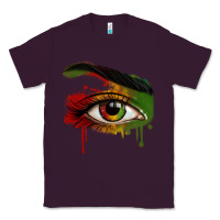 Plum Watercolor Juneteenth eyes Classic Tee - RanaPortraitStore