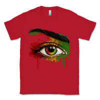 Red Watercolor Juneteenth eyes Classic Tee - RanaPortraitStore
