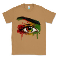 Toasted Coconut Watercolor Juneteenth eyes Classic Tee - RanaPortraitStore