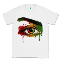 White Watercolor Juneteenth eyes Classic Tee - RanaPortraitStore