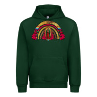 Forest Green lady of guadalupe rainbow Urban Hoodie - Jasminsmagicworld