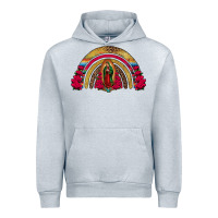 Heather Grey lady of guadalupe rainbow Urban Hoodie - Jasminsmagicworld