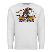 Oatmeal Heather Witch Please Premium Sweatshirt - CowhideDigitalArt