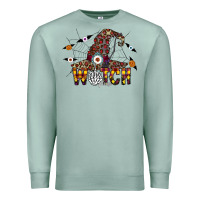 Seafoam Witch Please Premium Sweatshirt - CowhideDigitalArt