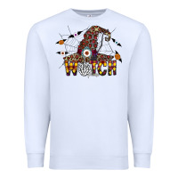 White Witch Please Premium Sweatshirt - CowhideDigitalArt