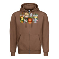 Chestnut cute baby safari animals coffee cups Zipper Hoodie - texasbilliewilder
