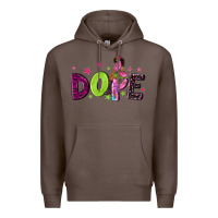 Coffee dope with afro black woman Premium Hoodie - NancyCooperArtShop