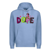Colony Blue dope with afro black woman Premium Hoodie - NancyCooperArtShop