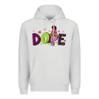 Dove Grey dope with afro black woman Premium Hoodie - NancyCooperArtShop