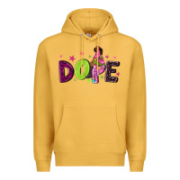 Mustard dope with afro black woman Premium Hoodie - NancyCooperArtShop