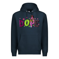 Navy dope with afro black woman Premium Hoodie - NancyCooperArtShop