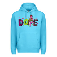 Ocean Blue dope with afro black woman Premium Hoodie - NancyCooperArtShop
