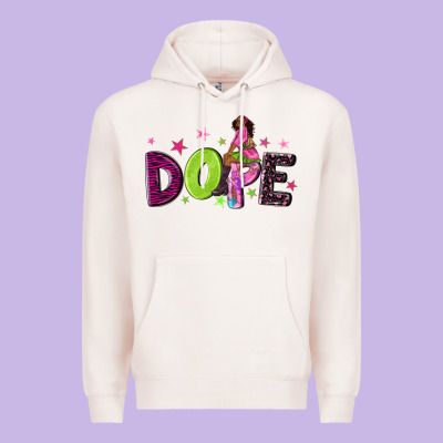 Dope With Afro Black Woman Premium Hoodie Designed By Nancycooperartshop