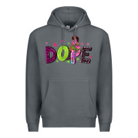 Rock dope with afro black woman Premium Hoodie - NancyCooperArtShop