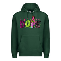 Sports Green dope with afro black woman Premium Hoodie - NancyCooperArtShop